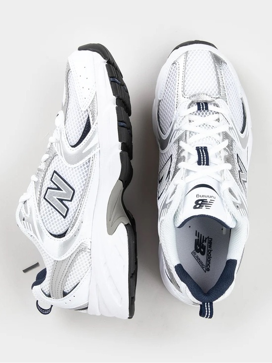 New Balance Shoes - New Balance White/Navy 530 Womens